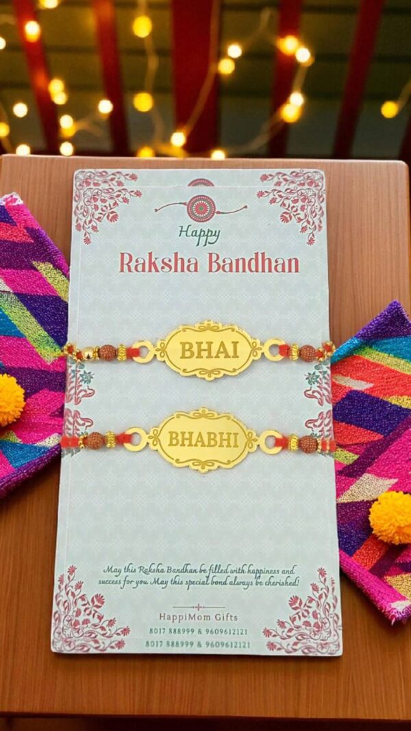 Personalized Bhai Bhabi Rakhi