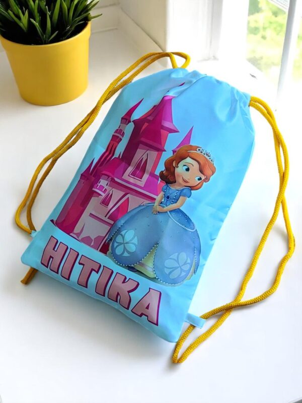 Drawstring Canvas Backpack- Multiple Design (Printing) - Image 3