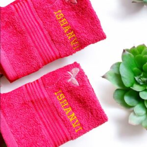 Embroidered Face Towel