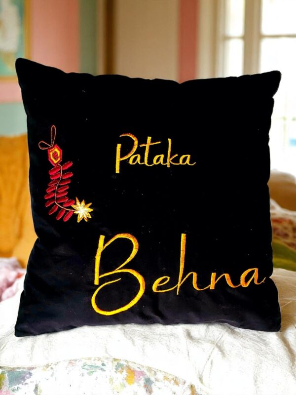 Personalized Cushion Covers – Earthy, Elegant & Custom-Made (Embroidery)