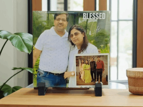Personalized Photo Tile with Stand