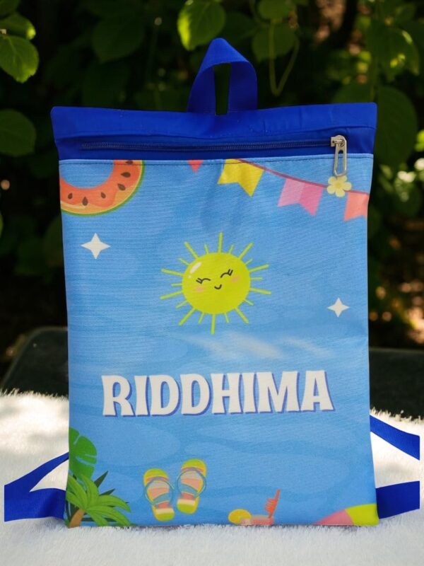 Drawstring Canvas Backpack- Multiple Design (Printing) - Image 7