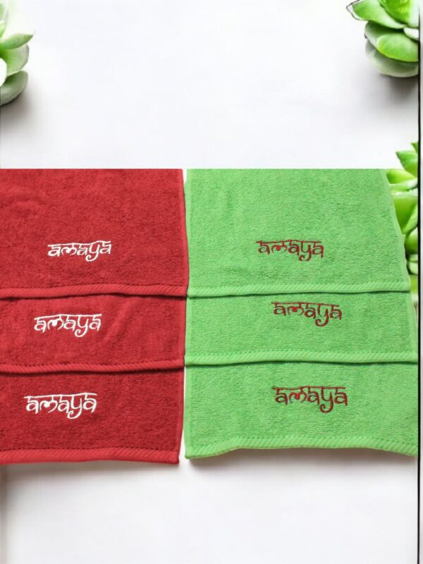 Embroidered Face Towel - Image 4