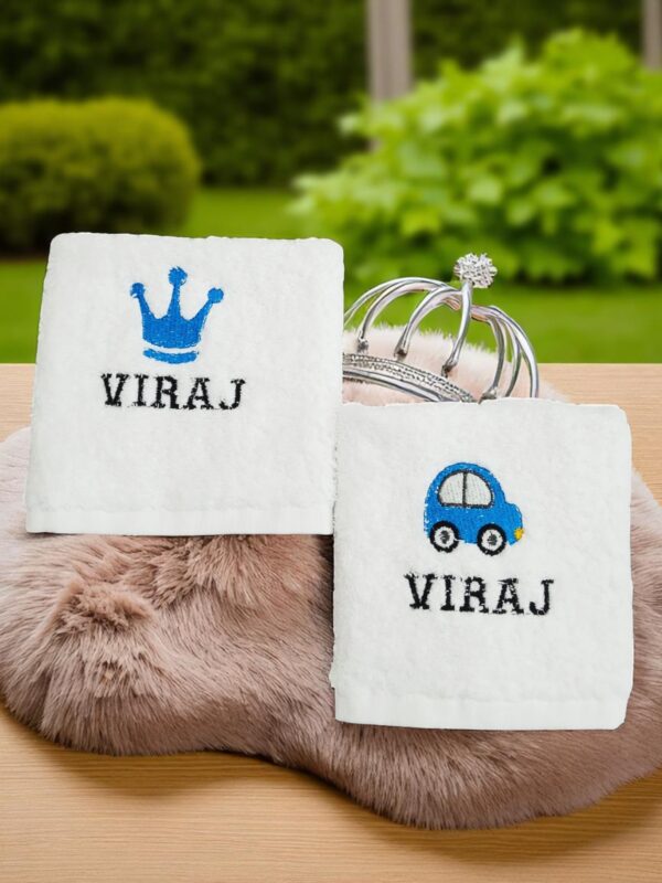Embroidered Face Towel - Image 7