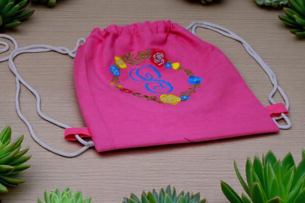 Drawstring Canvas Backpack- Multiple Design (Embroidery) - Image 6