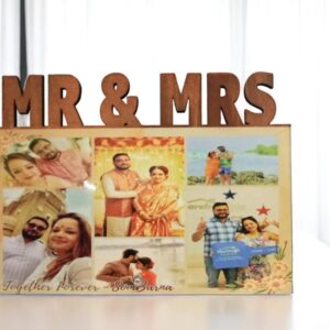 Personalized MR & MRS MDF Photo Frame
