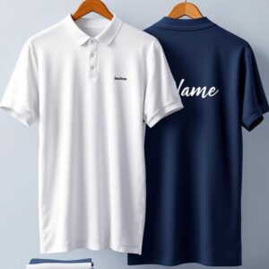 Custom Polo Neck Logo T-Shirts