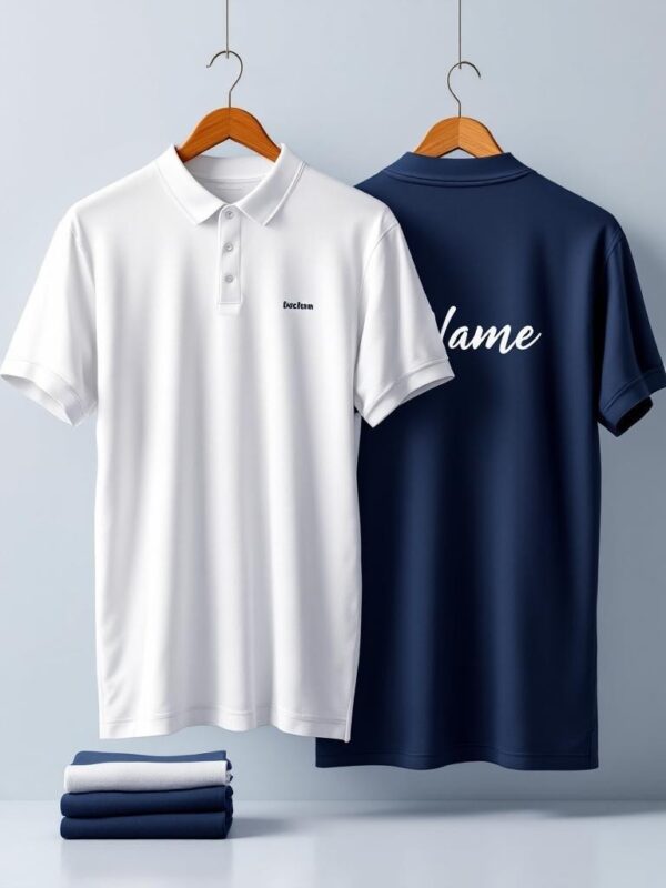 Custom Polo Neck Logo T-Shirts