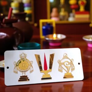 Vishnu Protection Plate – Shankha Chakra Namam Design
